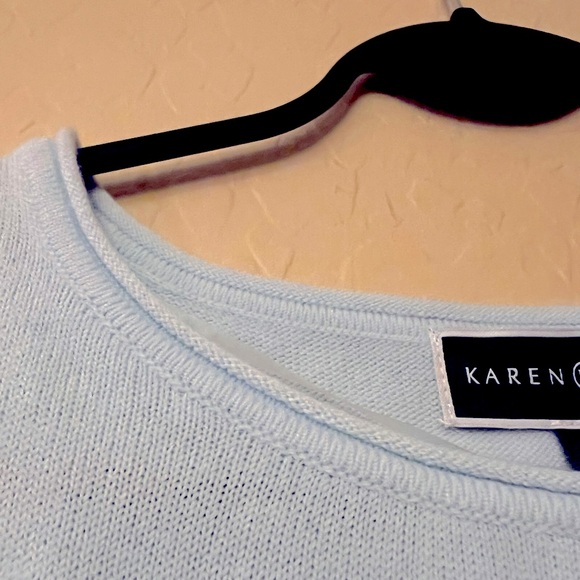 NWT Karen Scott Light Blue Sweater - Picture 7 of 11